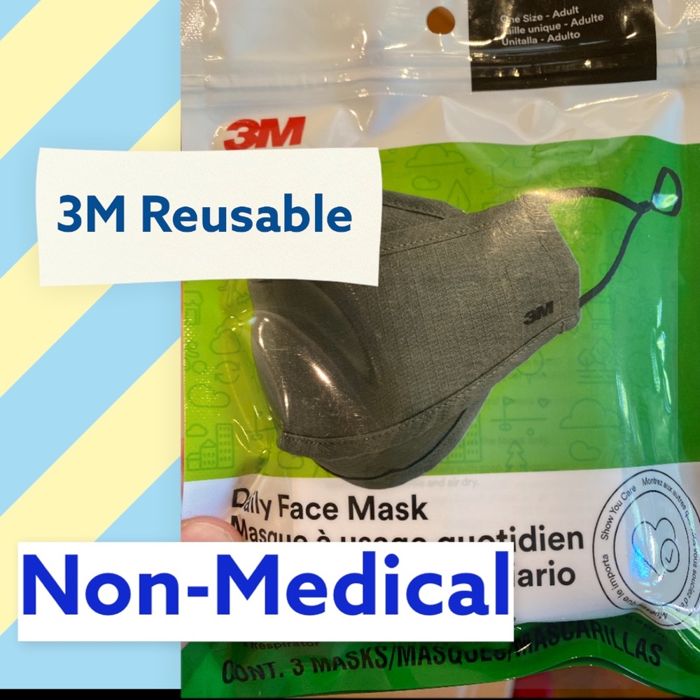 (600 wholesale Masks) 3M Daily Reusable Masks